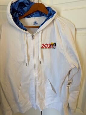 Disney Disneyland Resort 2021 Mickey Mouse Zip-Up Hoodie Plus 1X